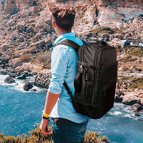 40L 17 Inch Carry On Travel Backpack BP03001, Black
