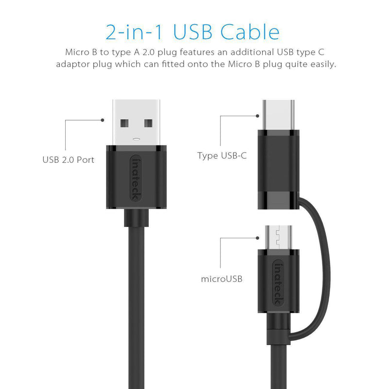 Inateck [2 units] USB Type C Data Cable CA2105