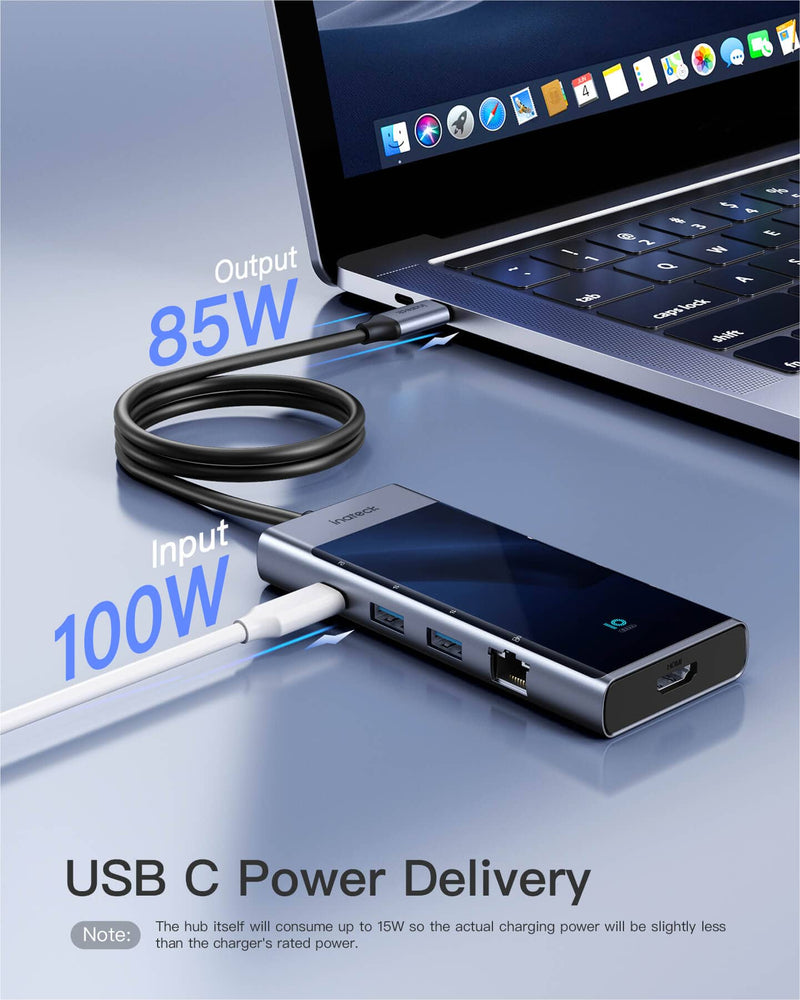 10-in-1 USB 3.2 Gen 2 Hub with Dedicated Keyboard/Mouse Interfaces & Ethernet Port, HB2026