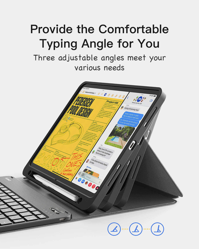 Inateck 11" Keyboard for iPad 10th, iPad Air 5/4, iPad Pro 11", KB04002