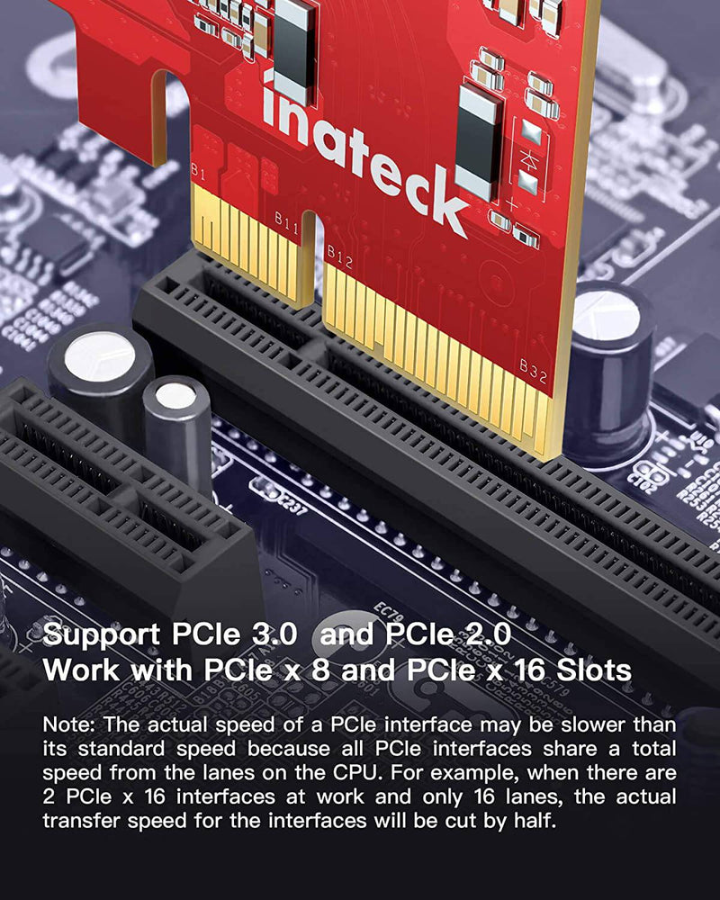 RedComets U21 USB 3.2 Gen 2 PCIe Card with 3 USB-A & 2 USB-C Ports (KU5211)