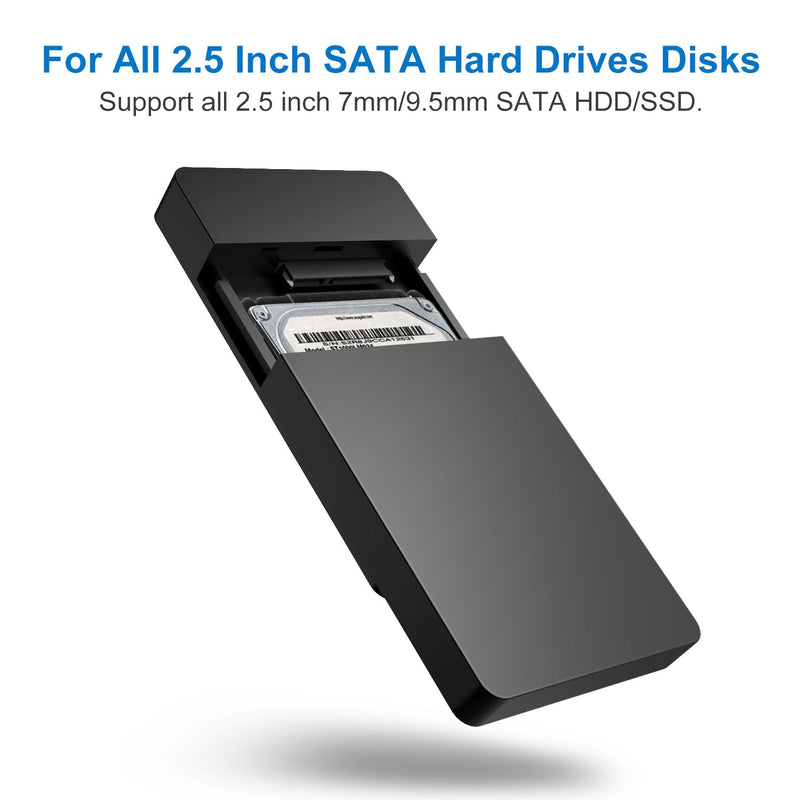 Inateck 2.5" Hard Drive Enclosure with Smart Switch, FE2013