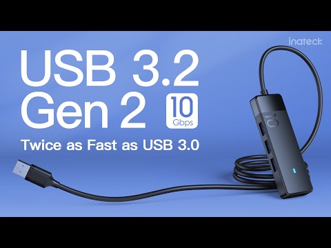 4-in-1 USB 3.2 Gen 2 Hub with USB-A to 4 USB-A Ports & 100cm Cable, HB2025AL