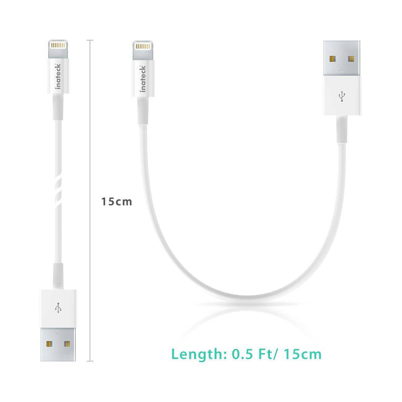 Inateck [Apple MFi Certified] 15cm/0.5ft Lightning Cable LG1001