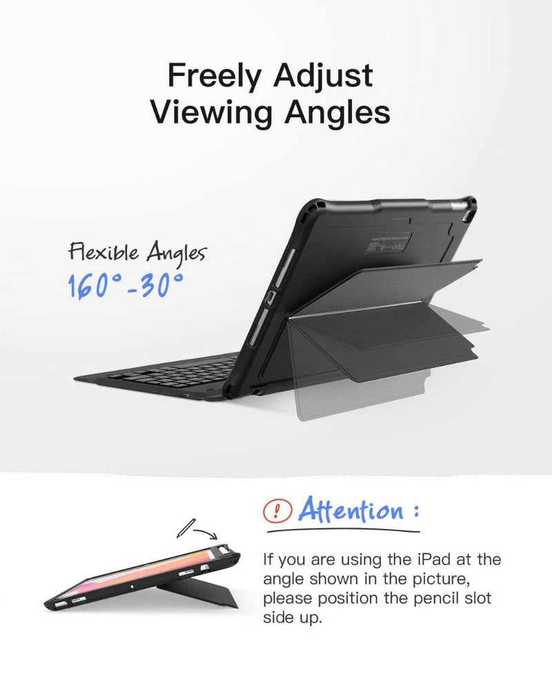 Inateck 10.2"/10.5" Detachable Keyboard with Flexible Kickstand for iPad/iPad Air/iPad Pro, KB02011