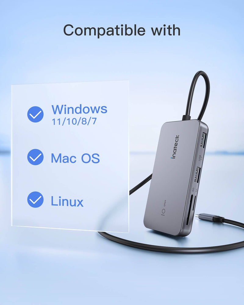 7-in-1 USB 3.2 Gen 2 Hub with HDMI Port, SD/TF Card Slot, HB2027
