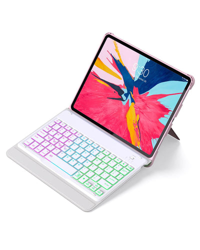 Inateck 11" Detachable Keyboard with Flexible Kickstand for iPad Pro, KB02005 Pink