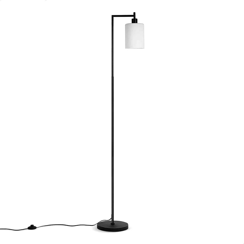 Modern Tall Floor Lamp with Hanging Glass Lampshade for Livingroom Bedroom with Bulb Included, LP03007
