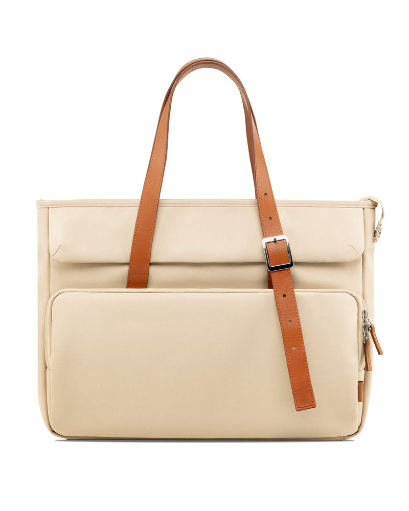 14-Inch Laptop Bag, Large Shoulder Bag for Women, LB03013-14_beige
