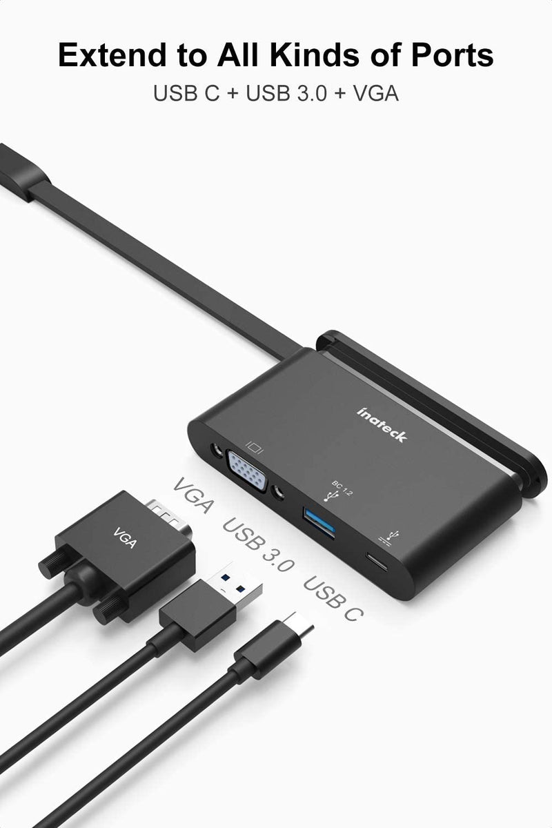 Inateck 3-in-1 USB-C Hub with 100W USB C PD Port, SC01005