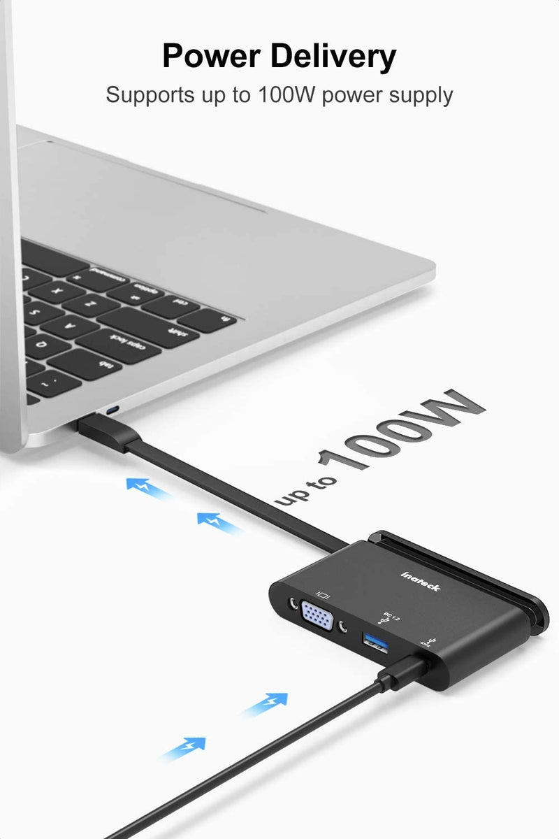 Inateck 3-in-1 USB-C Hub with 100W USB C PD Port, SC01005