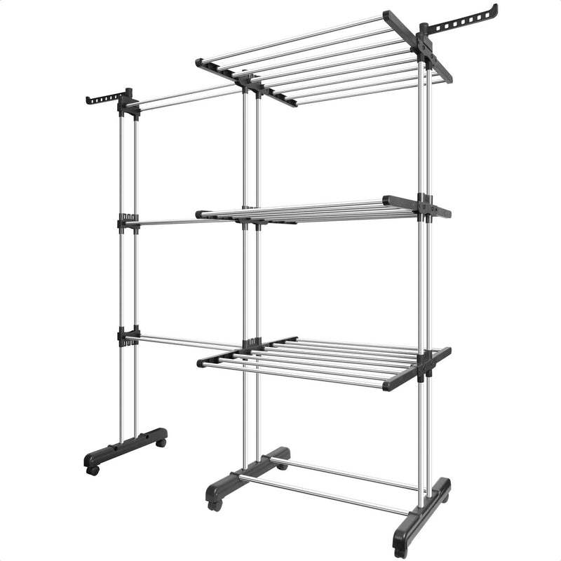 Inateck Tomons Stainless Steel Extendable Drying Rack DR01001, black