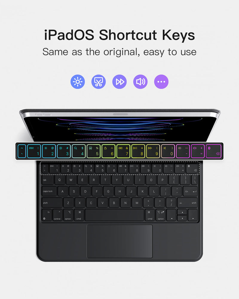 Inateck Keyboard for iPad Air 5/4,iPad Pro 11 Gen 4/3/2/1, KB09117