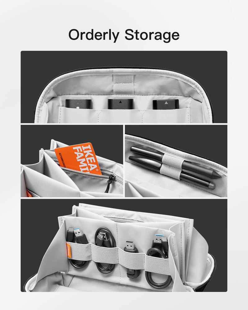 Inateck AB03007 Gadgets Organizer with 180° Open-4