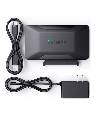 Inateck USB 3.2 Gen 2 SATA Adapter for 2.5/3.5 Inch SSD/HDD with Bi-Directional Transfer, UA1006