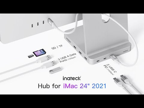 8-in-1 iMac 24" 2021 Docking Station, USB 3.2 Gen 2
