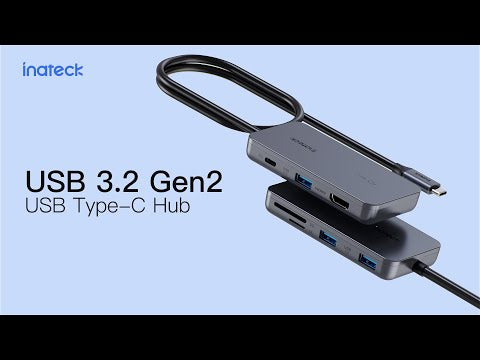 7-in-1 USB 3.2 Gen 2 Hub with HDMI Port, SD/TF Card Slot, HB2027